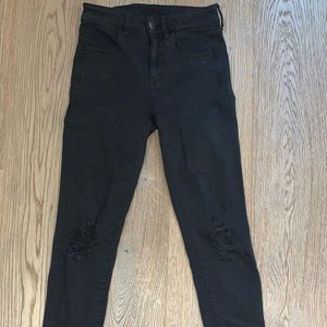 Black Ripped skinny jeans